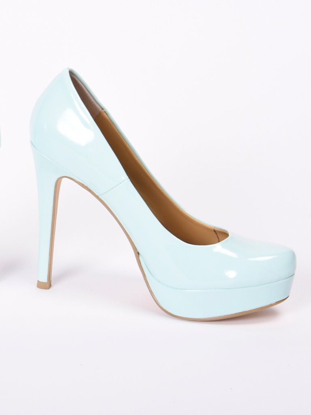 Chinese Laundry Light Green Patent Leather Platform Stiletto Heel Size 6.5